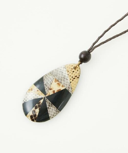 GIANNI LO GIUDICE / ジャンニ・ロ・ジュディチェ ネックレス・ペンダント・チョーカー | [日本製]スネーク柄パッチワーク風ワントップネックレス | 詳細7