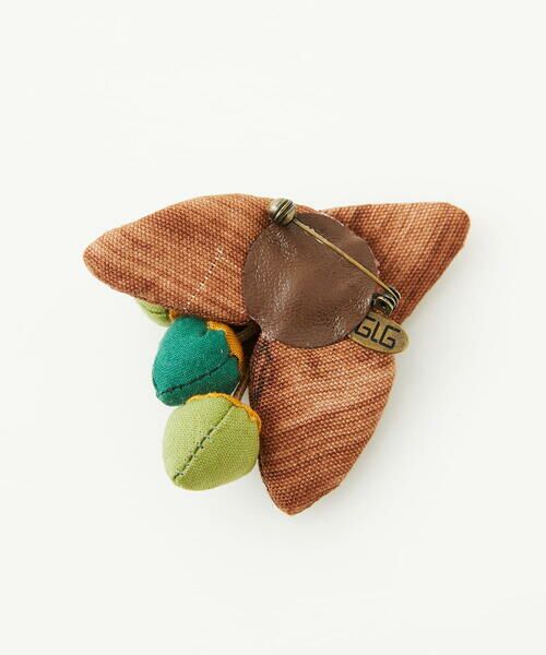 GIANNI LO GIUDICE / ジャンニ・ロ・ジュディチェ ブローチ・コサージュ | [日本製]クラフト木の実ブローチ | 詳細4