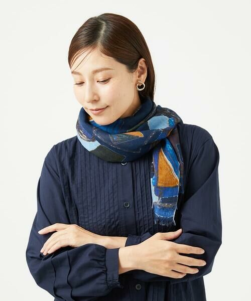 GIANNI LO GIUDICE / ジャンニ・ロ・ジュディチェ マフラー・ショール・スヌード・ストール | [洗える]グラフィカルストール | 詳細1