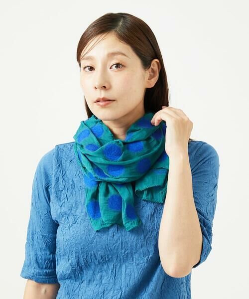 GIANNI LO GIUDICE / ジャンニ・ロ・ジュディチェ マフラー・ショール・スヌード・ストール | [洗える]ニードルパンチドットストール | 詳細2