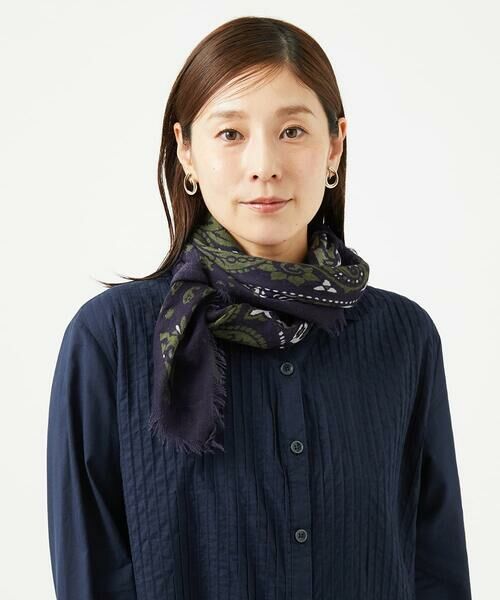 GIANNI LO GIUDICE / ジャンニ・ロ・ジュディチェ マフラー・ショール・スヌード・ストール | [洗える]スクエアサラサストール | 詳細1