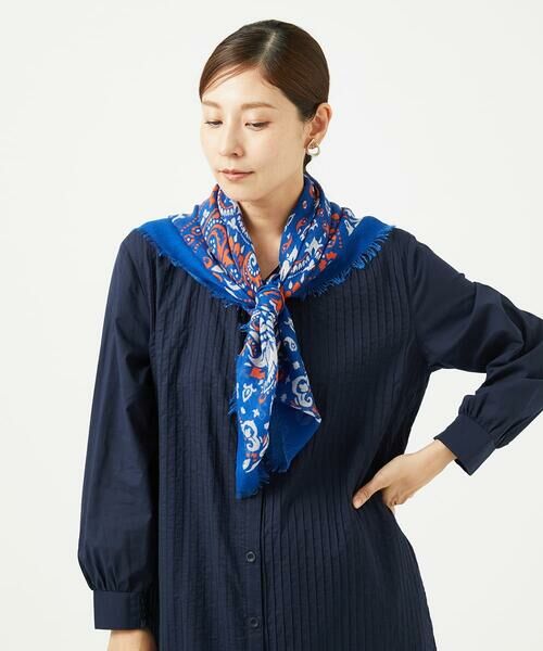 GIANNI LO GIUDICE / ジャンニ・ロ・ジュディチェ マフラー・ショール・スヌード・ストール | [洗える]スクエアサラサストール | 詳細10