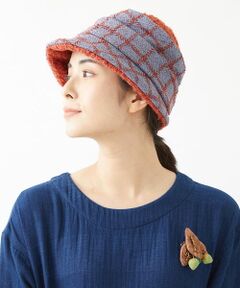 GIANNI LO GIUDICE / ジャンニ・ロ・ジュディチェ キャップ | ブークレーチェック柄イタリアハット