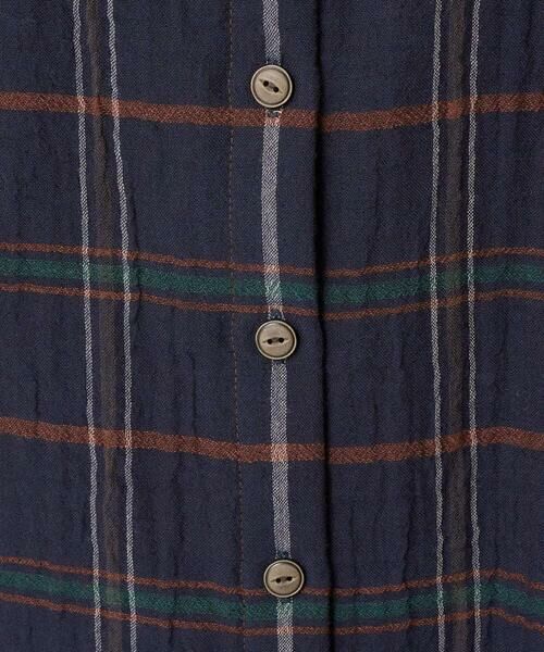 GIANNI LO GIUDICE / ジャンニ・ロ・ジュディチェ シャツ・ブラウス | [洗える・日本製]二重織チェック前開きブラウス | 詳細10