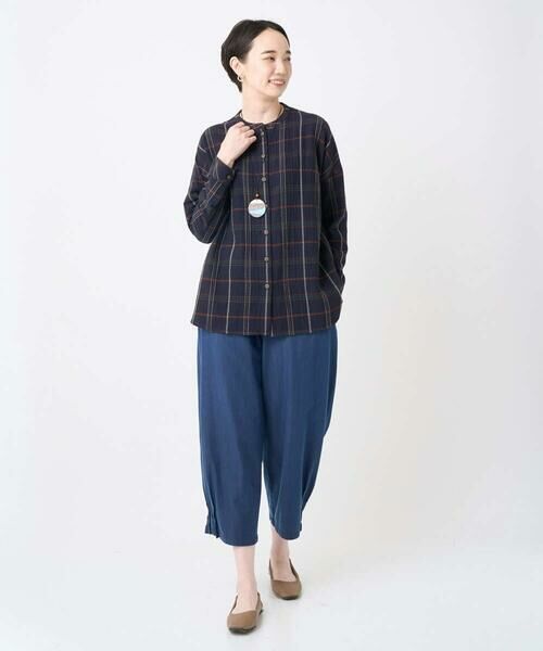 GIANNI LO GIUDICE / ジャンニ・ロ・ジュディチェ シャツ・ブラウス | [洗える・日本製]二重織チェック前開きブラウス | 詳細11