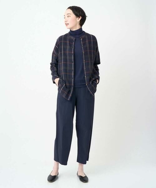 GIANNI LO GIUDICE / ジャンニ・ロ・ジュディチェ シャツ・ブラウス | [洗える・日本製]二重織チェック前開きブラウス | 詳細15