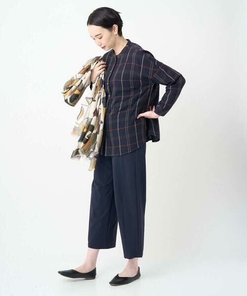 GIANNI LO GIUDICE / ジャンニ・ロ・ジュディチェ シャツ・ブラウス | [洗える・日本製]二重織チェック前開きブラウス | 詳細18