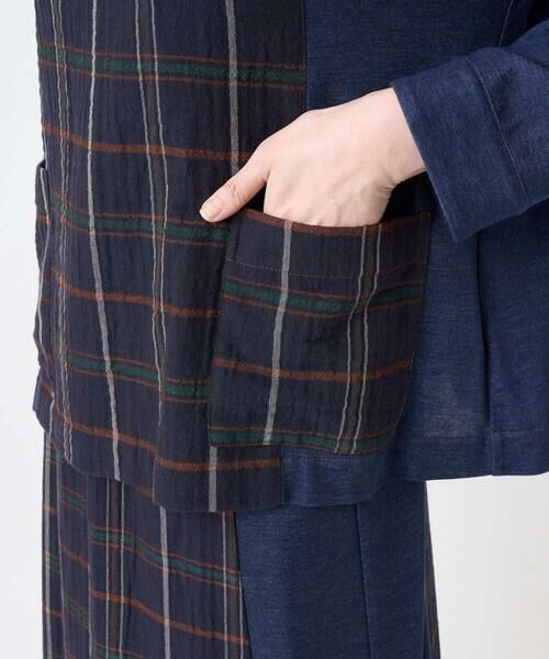 GIANNI LO GIUDICE / ジャンニ・ロ・ジュディチェ シャツ・ブラウス | [洗える・日本製]二重織チェックプルオーバーブラウス | 詳細10