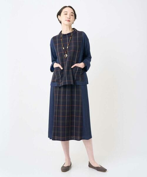 GIANNI LO GIUDICE / ジャンニ・ロ・ジュディチェ シャツ・ブラウス | [洗える・日本製]二重織チェックプルオーバーブラウス | 詳細14