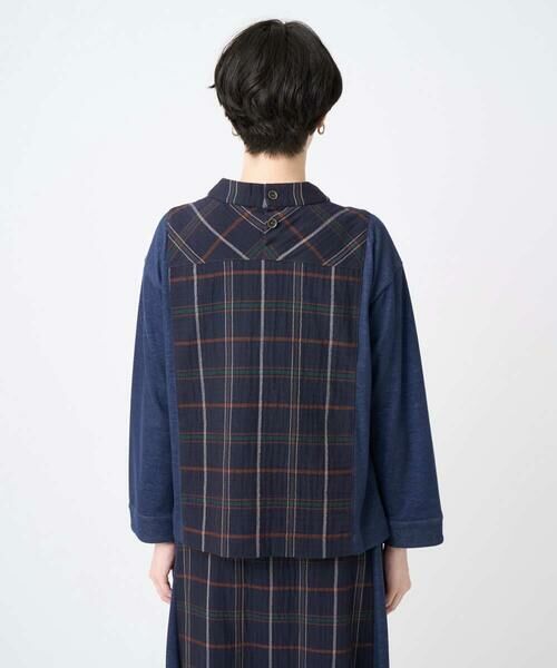 GIANNI LO GIUDICE / ジャンニ・ロ・ジュディチェ シャツ・ブラウス | [洗える・日本製]二重織チェックプルオーバーブラウス | 詳細6