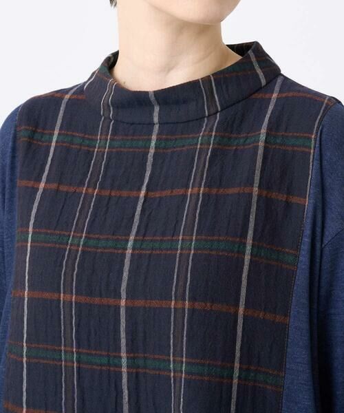 GIANNI LO GIUDICE / ジャンニ・ロ・ジュディチェ シャツ・ブラウス | [洗える・日本製]二重織チェックプルオーバーブラウス | 詳細7