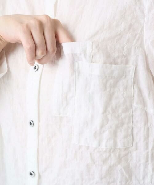 GIANNI LO GIUDICE / ジャンニ・ロ・ジュディチェ シャツ・ブラウス | [洗える・日本製]ヘリンボンシャーリングブラウス | 詳細11