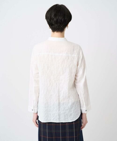 GIANNI LO GIUDICE / ジャンニ・ロ・ジュディチェ シャツ・ブラウス | [洗える・日本製]ヘリンボンシャーリングブラウス | 詳細6