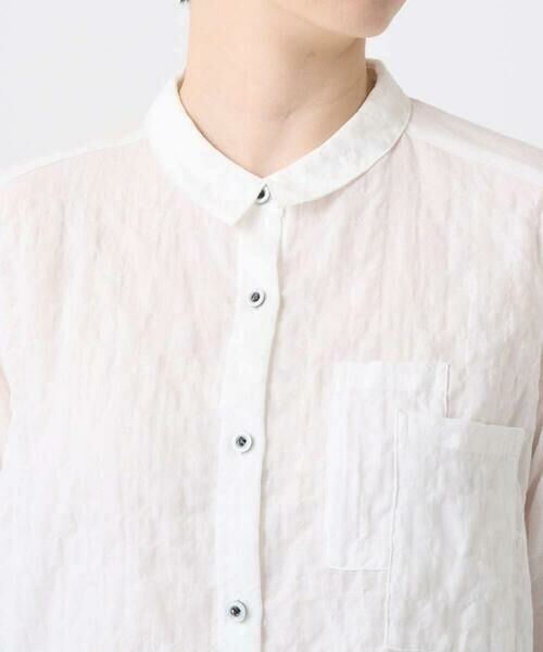 GIANNI LO GIUDICE / ジャンニ・ロ・ジュディチェ シャツ・ブラウス | [洗える・日本製]ヘリンボンシャーリングブラウス | 詳細7