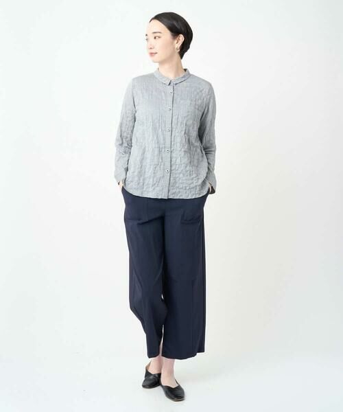 GIANNI LO GIUDICE / ジャンニ・ロ・ジュディチェ シャツ・ブラウス | [洗える・日本製]ヘリンボンシャーリングブラウス | 詳細23