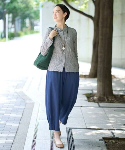 GIANNI LO GIUDICE / ジャンニ・ロ・ジュディチェ シャツ・ブラウス | [洗える・日本製]ヘリンボンシャーリングブラウス | 詳細30