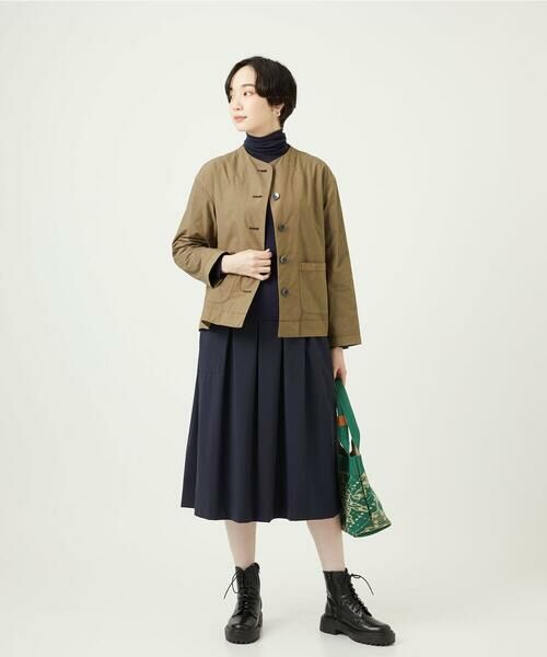 GIANNI LO GIUDICE / ジャンニ・ロ・ジュディチェ ノーカラージャケット | [洗える]コットンタイプライターショートジャケット | 詳細10