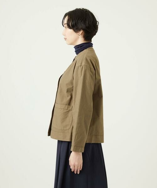 GIANNI LO GIUDICE / ジャンニ・ロ・ジュディチェ ノーカラージャケット | [洗える]コットンタイプライターショートジャケット | 詳細2