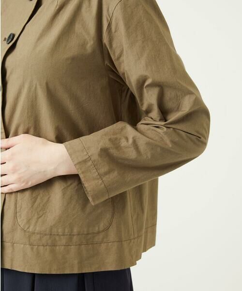 GIANNI LO GIUDICE / ジャンニ・ロ・ジュディチェ ノーカラージャケット | [洗える]コットンタイプライターショートジャケット | 詳細5