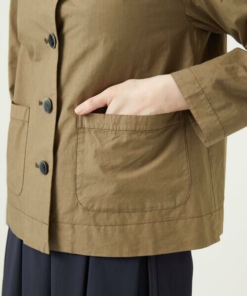 GIANNI LO GIUDICE / ジャンニ・ロ・ジュディチェ ノーカラージャケット | [洗える]コットンタイプライターショートジャケット | 詳細6