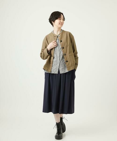 GIANNI LO GIUDICE / ジャンニ・ロ・ジュディチェ ノーカラージャケット | [洗える]コットンタイプライターショートジャケット | 詳細9