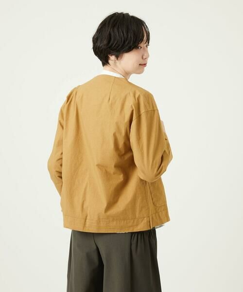 GIANNI LO GIUDICE / ジャンニ・ロ・ジュディチェ ノーカラージャケット | [洗える]コットンタイプライターショートジャケット | 詳細11