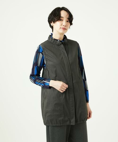 GIANNI LO GIUDICE / ジャンニ・ロ・ジュディチェ セットアップ | [洗える]マイクロストライプストレッチロングベスト | 詳細10