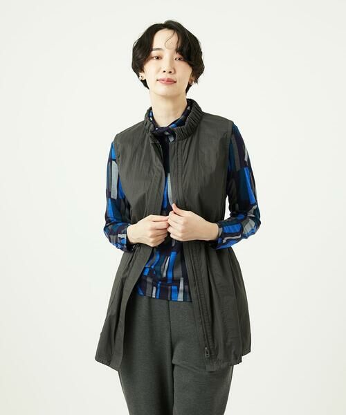 GIANNI LO GIUDICE / ジャンニ・ロ・ジュディチェ セットアップ | [洗える]マイクロストライプストレッチロングベスト | 詳細11