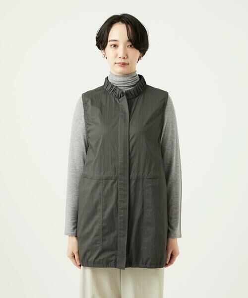 GIANNI LO GIUDICE / ジャンニ・ロ・ジュディチェ セットアップ | [洗える]マイクロストライプストレッチロングベスト | 詳細12
