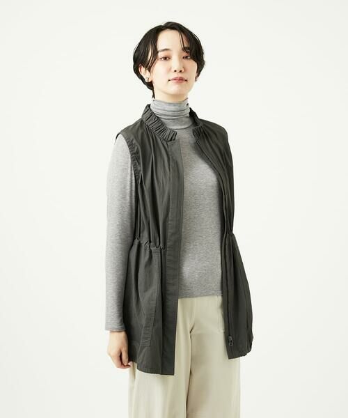 GIANNI LO GIUDICE / ジャンニ・ロ・ジュディチェ セットアップ | [洗える]マイクロストライプストレッチロングベスト | 詳細2