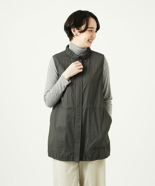 GIANNI LO GIUDICE / ジャンニ・ロ・ジュディチェ セットアップ | [洗える]マイクロストライプストレッチロングベスト | 詳細3