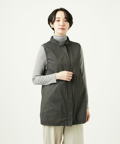 GIANNI LO GIUDICE / ジャンニ・ロ・ジュディチェ セットアップ | [洗える]マイクロストライプストレッチロングベスト | 詳細4