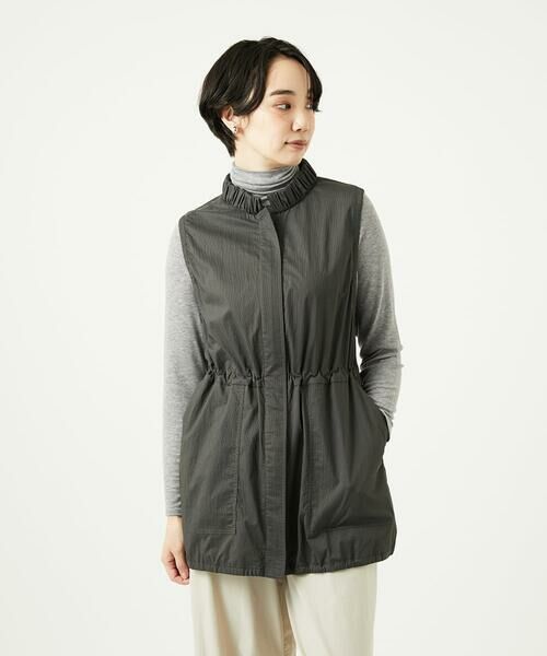 GIANNI LO GIUDICE / ジャンニ・ロ・ジュディチェ セットアップ | [洗える]マイクロストライプストレッチロングベスト | 詳細5