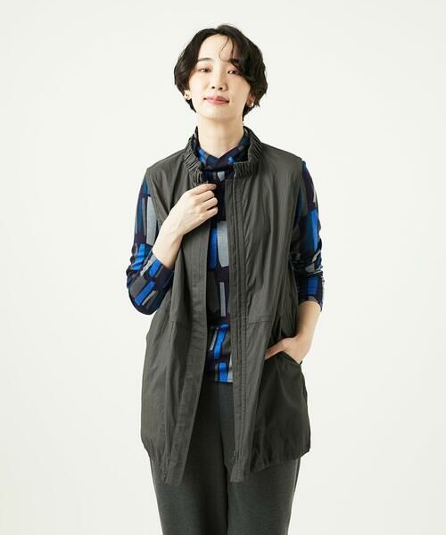 GIANNI LO GIUDICE / ジャンニ・ロ・ジュディチェ セットアップ | [洗える]マイクロストライプストレッチロングベスト | 詳細7