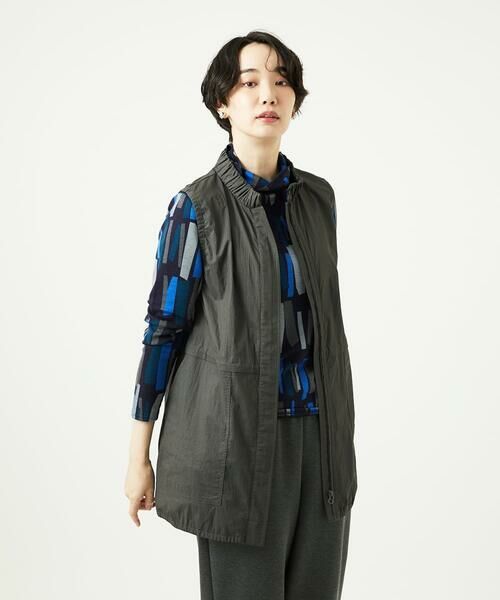 GIANNI LO GIUDICE / ジャンニ・ロ・ジュディチェ セットアップ | [洗える]マイクロストライプストレッチロングベスト | 詳細8