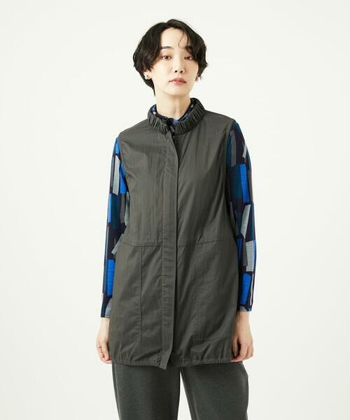 GIANNI LO GIUDICE / ジャンニ・ロ・ジュディチェ セットアップ | [洗える]マイクロストライプストレッチロングベスト | 詳細9