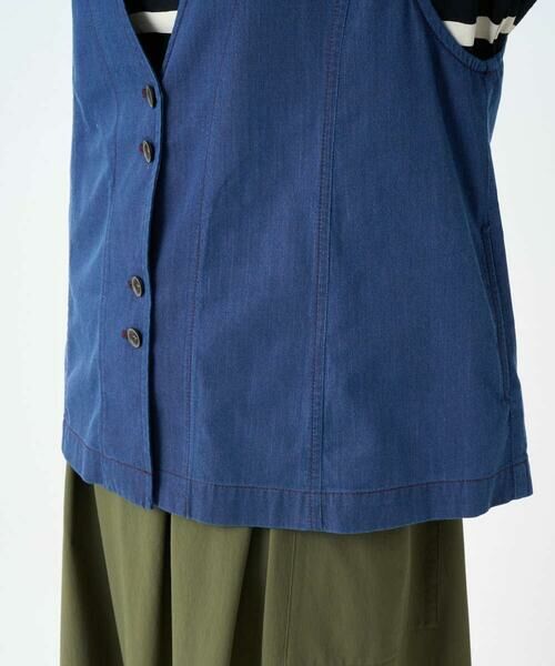 GIANNI LO GIUDICE / ジャンニ・ロ・ジュディチェ セットアップ | [接触冷感・洗える]ビヨンドデニムＶネックジレ | 詳細11