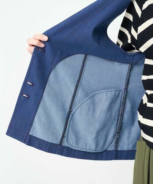 GIANNI LO GIUDICE / ジャンニ・ロ・ジュディチェ セットアップ | [接触冷感・洗える]ビヨンドデニムＶネックジレ | 詳細13