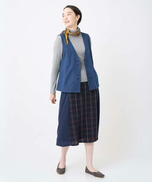 GIANNI LO GIUDICE / ジャンニ・ロ・ジュディチェ セットアップ | [接触冷感・洗える]ビヨンドデニムＶネックジレ | 詳細15