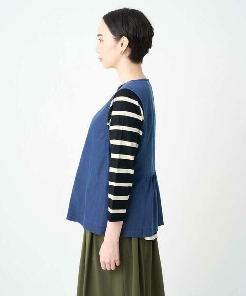 GIANNI LO GIUDICE / ジャンニ・ロ・ジュディチェ セットアップ | [接触冷感・洗える]ビヨンドデニムＶネックジレ | 詳細6