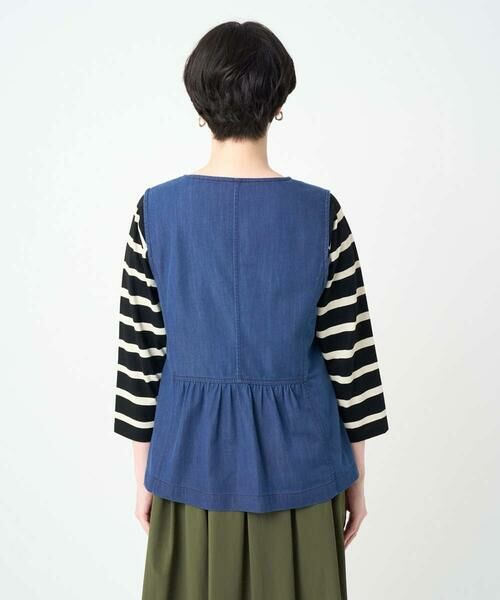 GIANNI LO GIUDICE / ジャンニ・ロ・ジュディチェ セットアップ | [接触冷感・洗える]ビヨンドデニムＶネックジレ | 詳細7