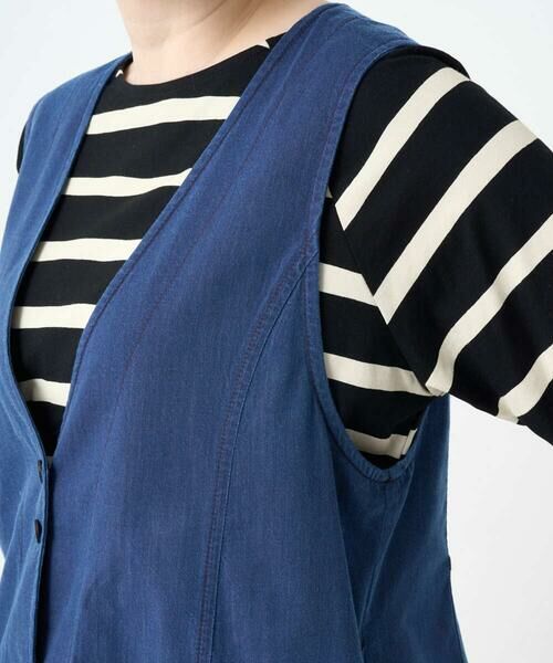GIANNI LO GIUDICE / ジャンニ・ロ・ジュディチェ セットアップ | [接触冷感・洗える]ビヨンドデニムＶネックジレ | 詳細9
