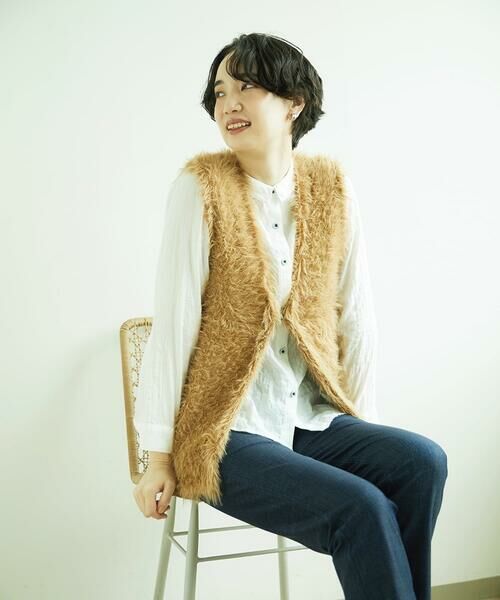 GIANNI LO GIUDICE / ジャンニ・ロ・ジュディチェ ニット・セーター | フェザーヤーンニットベスト | 詳細5