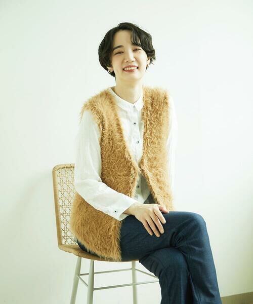 GIANNI LO GIUDICE / ジャンニ・ロ・ジュディチェ ニット・セーター | フェザーヤーンニットベスト | 詳細6