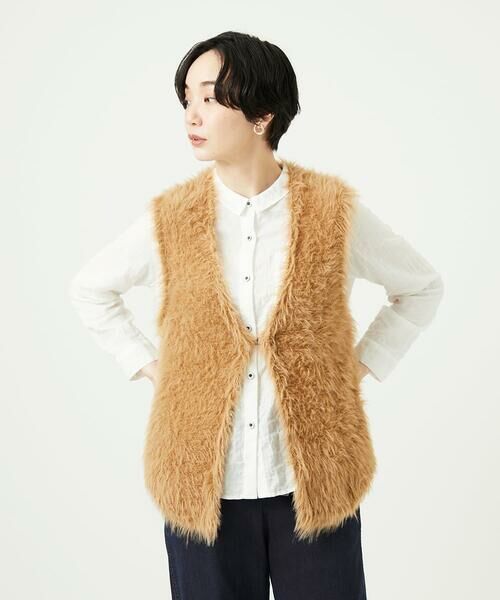 GIANNI LO GIUDICE / ジャンニ・ロ・ジュディチェ ニット・セーター | フェザーヤーンニットベスト | 詳細9