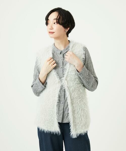 GIANNI LO GIUDICE / ジャンニ・ロ・ジュディチェ ニット・セーター | フェザーヤーンニットベスト | 詳細20