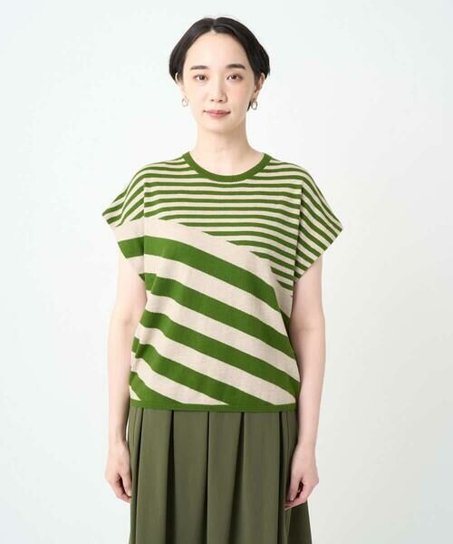 GIANNI LO GIUDICE / ジャンニ・ロ・ジュディチェ ニット・セーター | [洗える]シルク混ボーダーニット | 詳細2