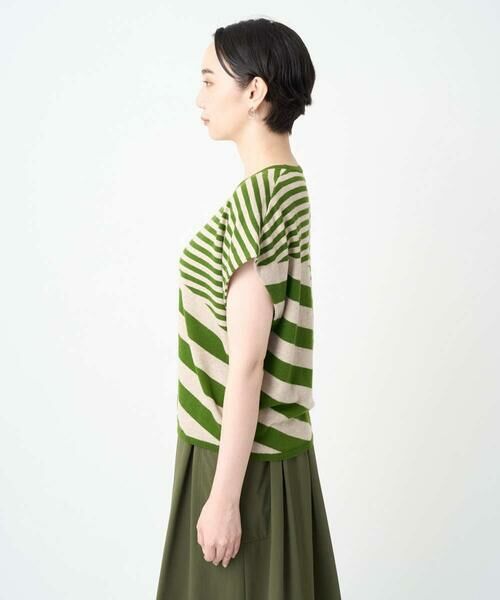 GIANNI LO GIUDICE / ジャンニ・ロ・ジュディチェ ニット・セーター | [洗える]シルク混ボーダーニット | 詳細3