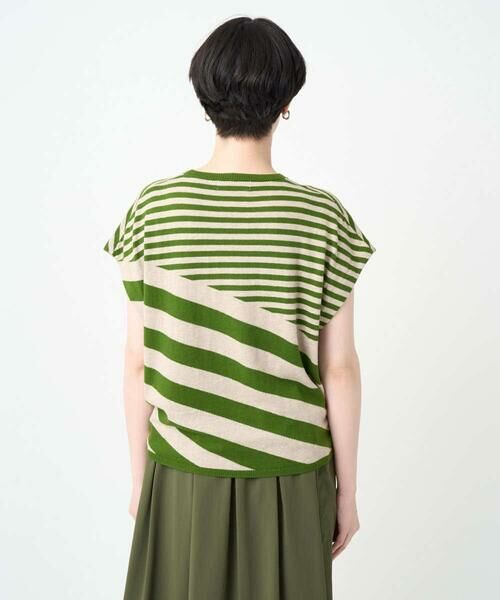 GIANNI LO GIUDICE / ジャンニ・ロ・ジュディチェ ニット・セーター | [洗える]シルク混ボーダーニット | 詳細4