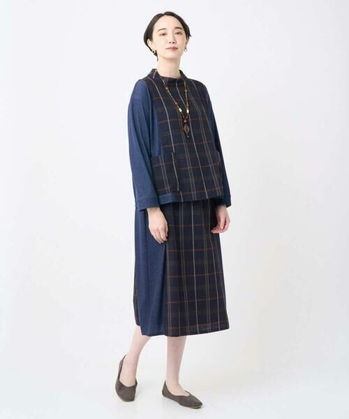 GIANNI LO GIUDICE / ジャンニ・ロ・ジュディチェ ロング・マキシ丈スカート | [洗える・日本製]二重織チェックスカート | 詳細13